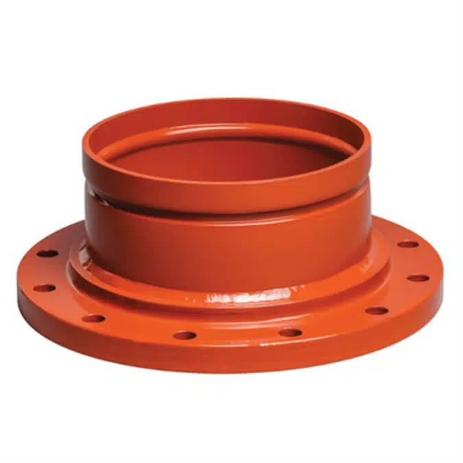 Tontr 6' Flange adaptador ranhurado em ferro dúctil para proteção contra incêndio